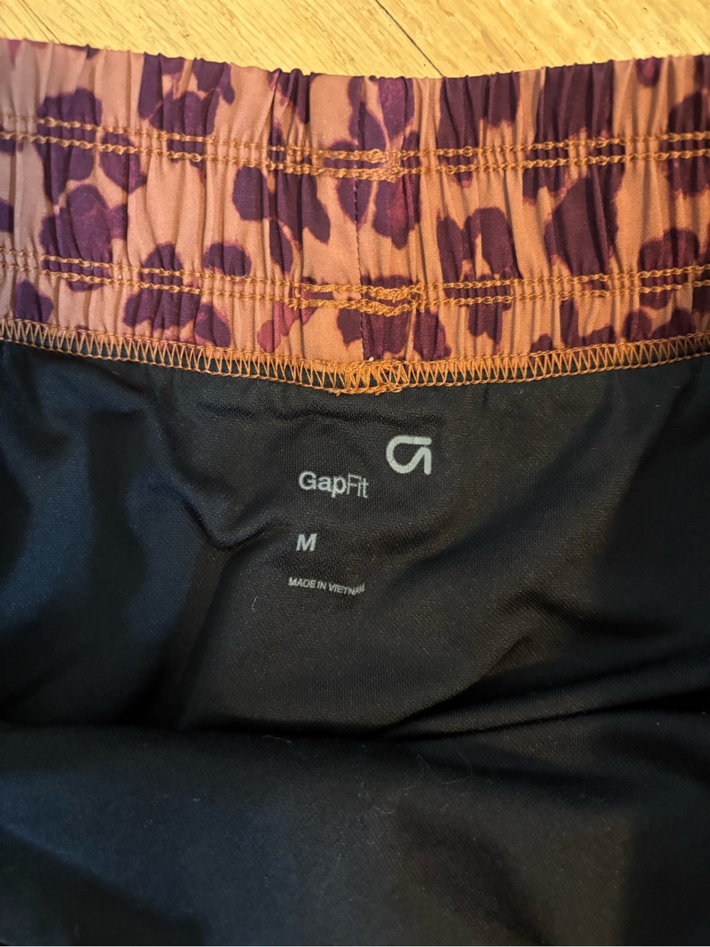 Gap Fit Running Shorts | Size Medium Leopard Print - Picture 2 of 3